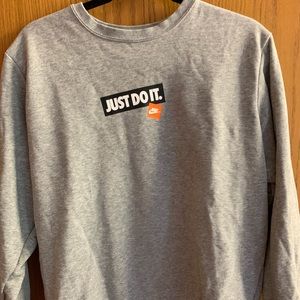 Medium Gray Nike Crewneck Sweatshirt